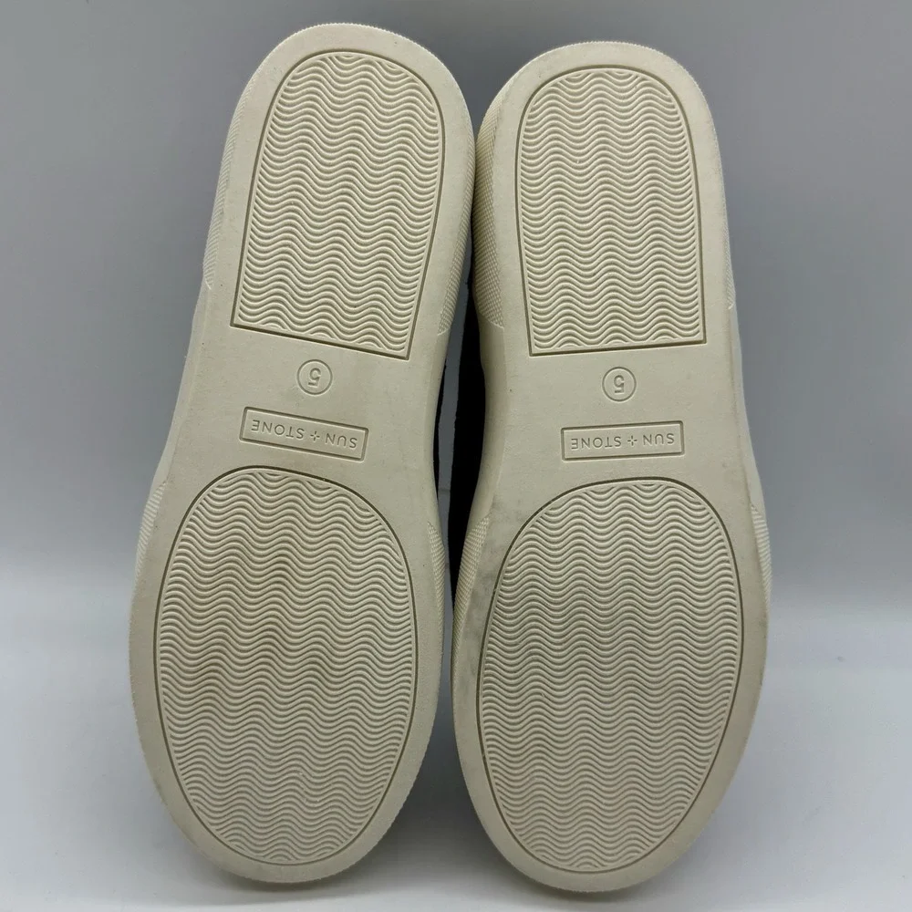 Sun + Stone Shoes Men's Size 5 Kiva Casual Sneakers Navy Blue‎ Lace Up NWOB